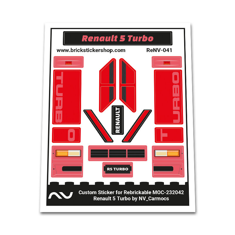 Custom Sticker -  Renault 5 Turbo by NV_Carmocs
