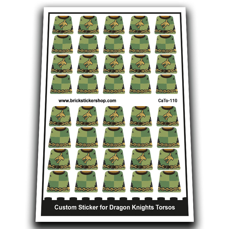 Custom Sticker - Dragon Knights Torsos Variant 1