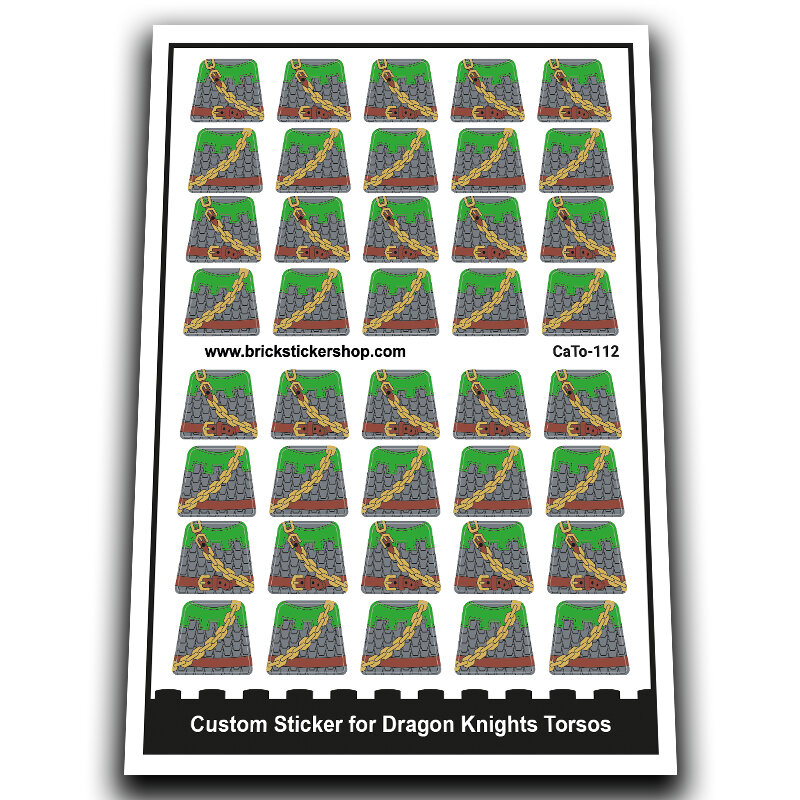 Custom Sticker - Dragon Knights Torsos Variant 3