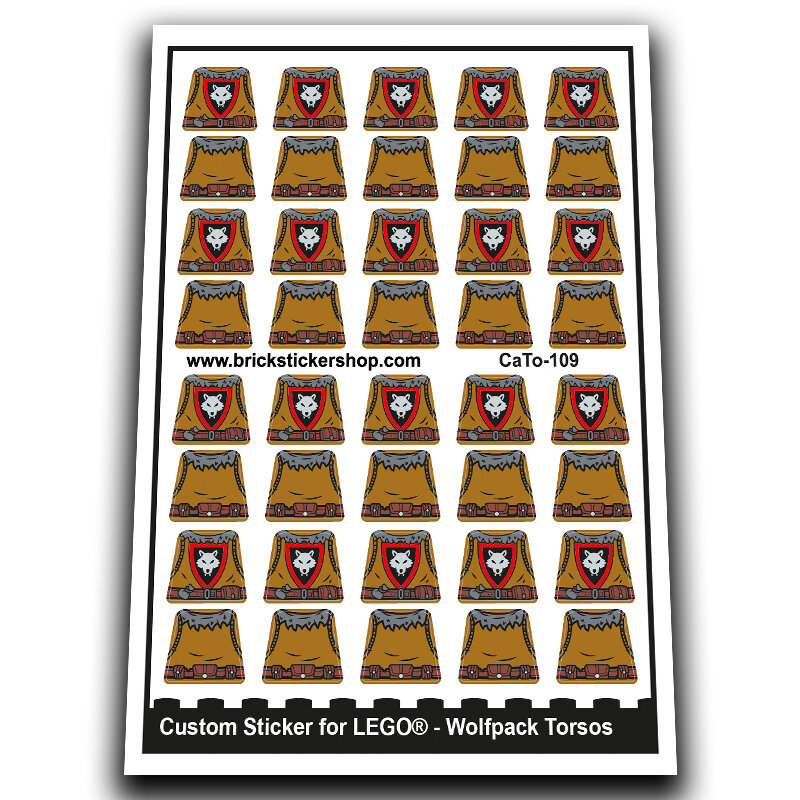 Custom Sticker - Wolfpack Torsos New