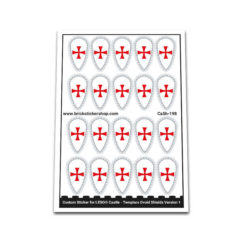 Custom Sticker - Templars Ovoid Shields Version 1