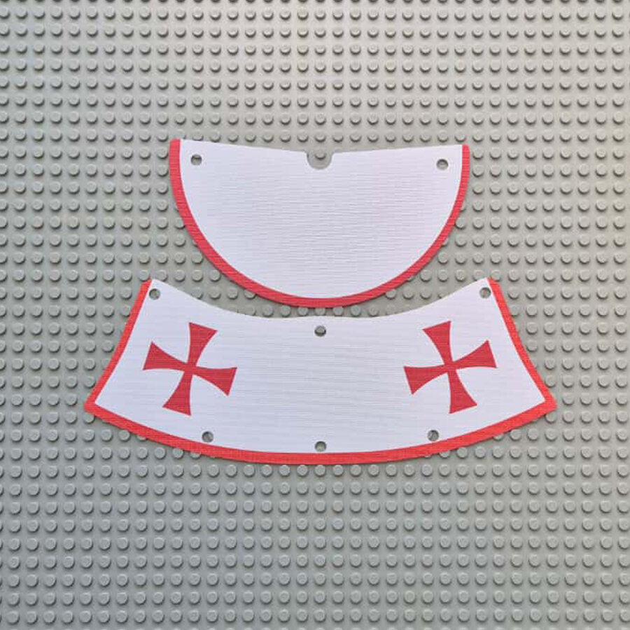 Custom Cloth - Castle Pavilion Tent with Templar Cross