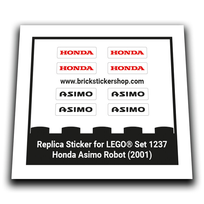 Replacement Sticker for Set 1237 &ndash; Honda Asimo Robot