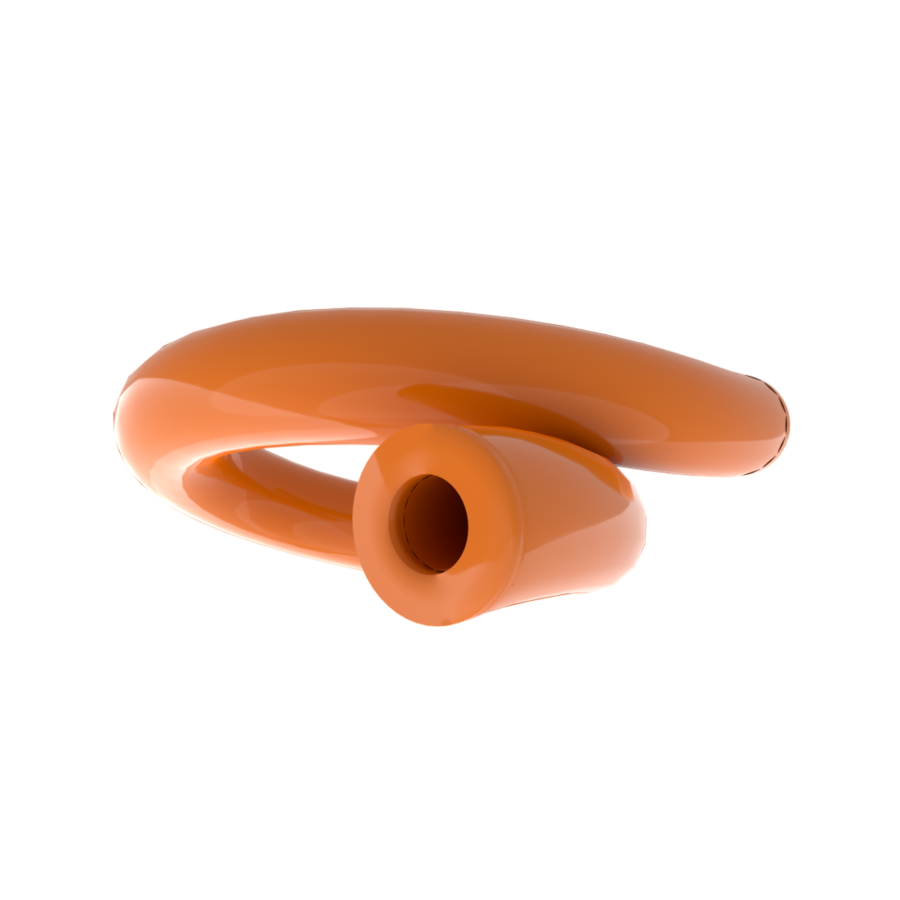 Replacement Pneumatic Hose/Tube - Orange - ID 2mm / OD 4 mm / per 100cm
