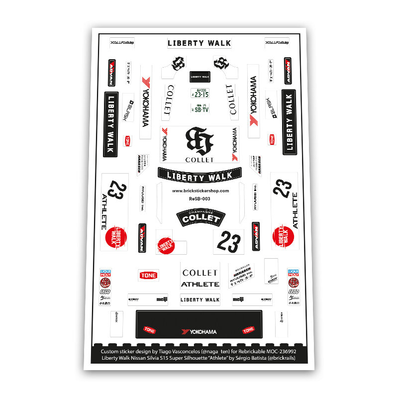 Custom Sticker - Nissan S15 Silvia LB-Super Silhouete ATHLETE by Sergio_Batista