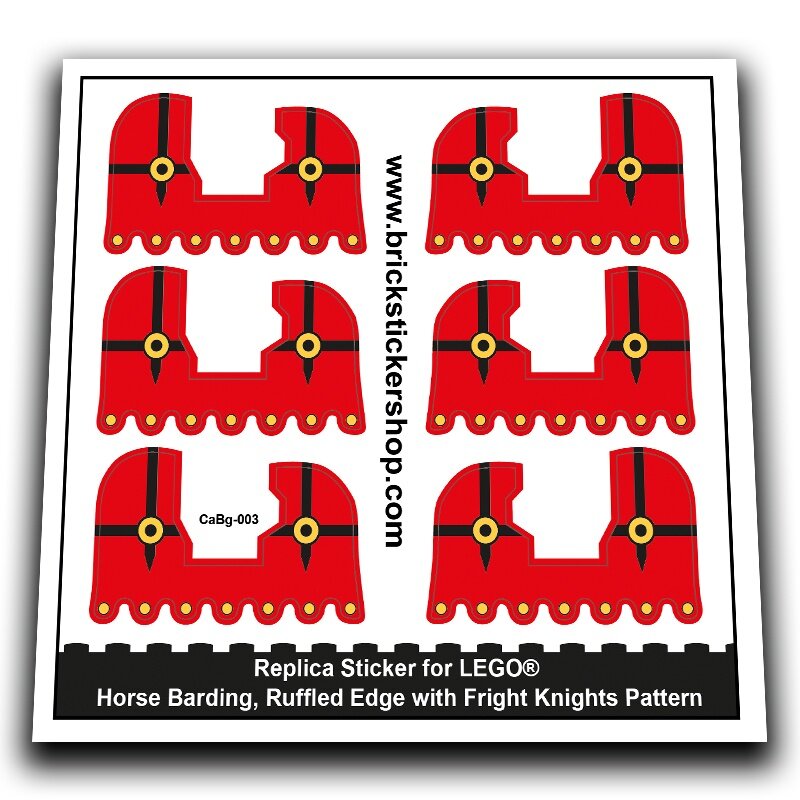 Horse Barding, Fright Knights Pattern - CaBg-003 - Afbeelding 1