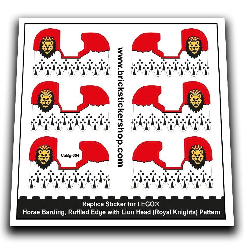 Horse Barding, Lion Head (Royal Knights) Pattern - CaBg-004 - Afbeelding 1