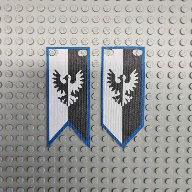 Cloth Banner with Black Falcon Pattern - CaBa-002 - Afbeelding 1