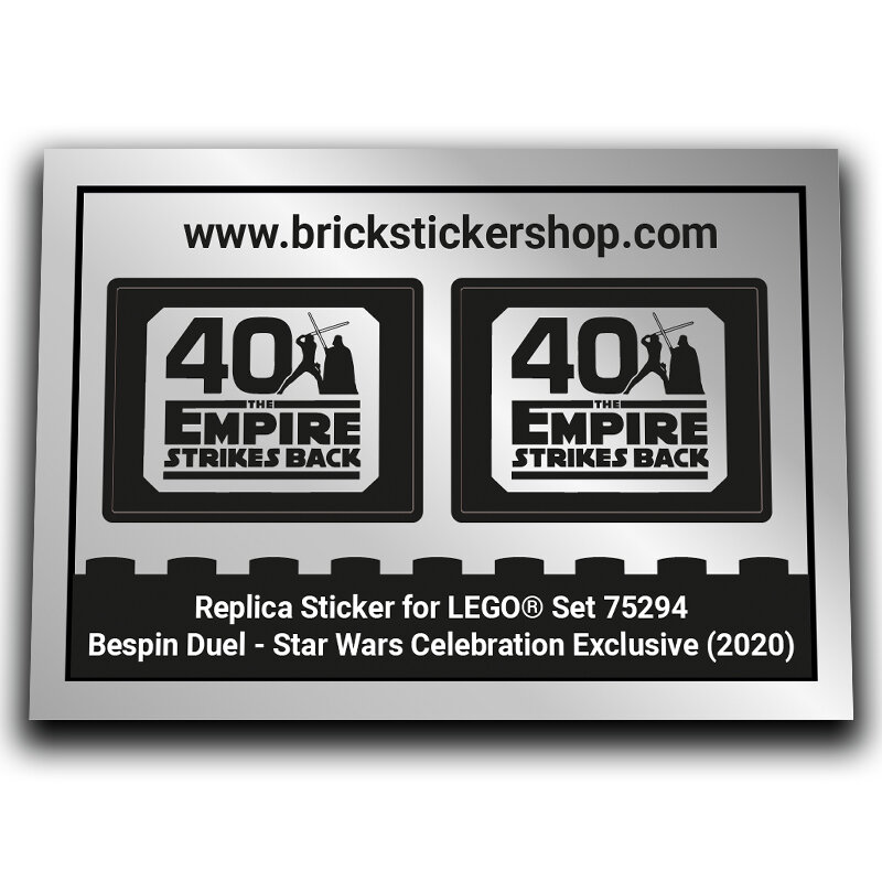 Autocollant de remplacement pour set Replacement Sticker voor Set 75294 - Bespin Duel - Star Wars Celebration Exclusive
