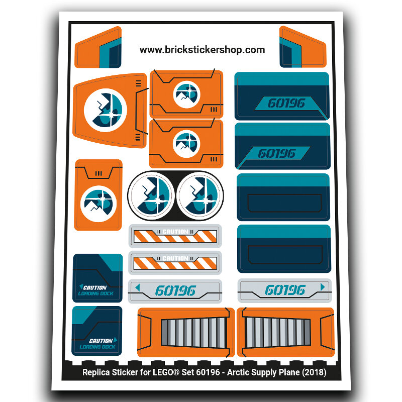 Replacement Sticker for Set 60196 - Arctic Supply Plane