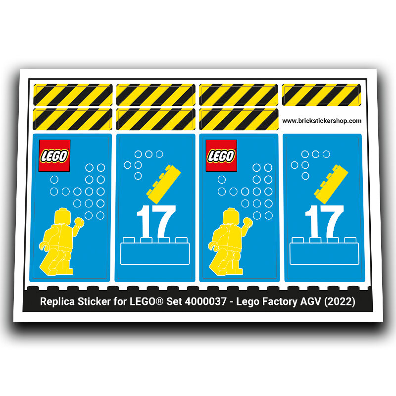 Replacement Sticker for Set 4000037 - Lego Factory AGV