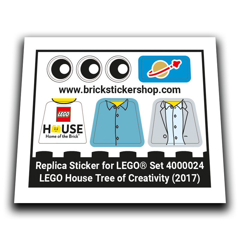 Adesivo sostitutivo per set 4000024 - LEGO House Tree of Creativity