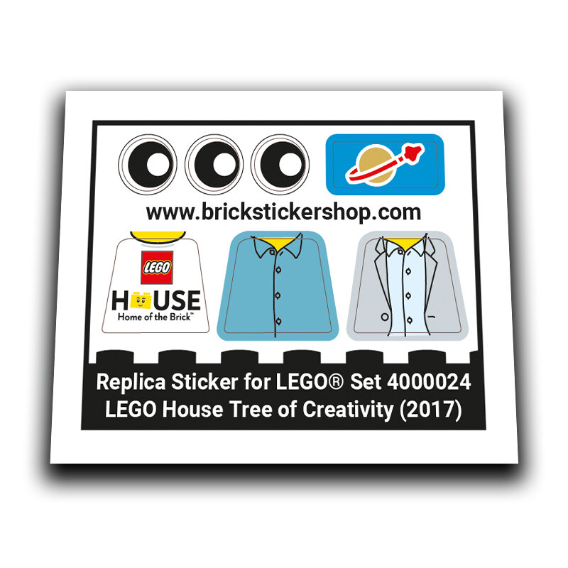 Replacement Sticker for Set 4000024 - LEGO House Tree of Creativity