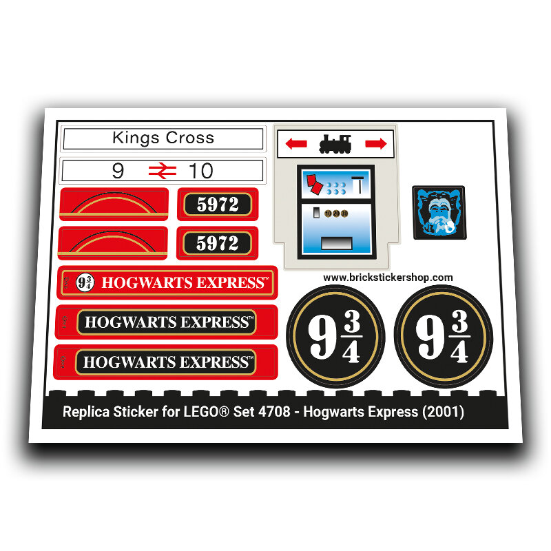 Replacement Sticker for Set 4708 - Hogwarts Express