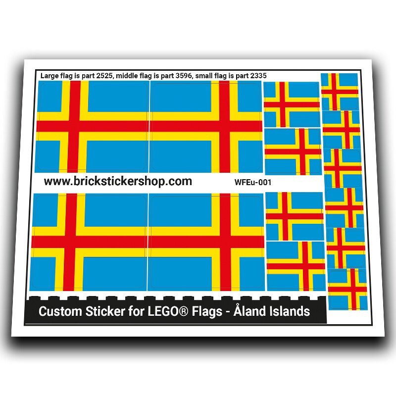 Flag of Aland Islands - WFEu-001 - Afbeelding 1