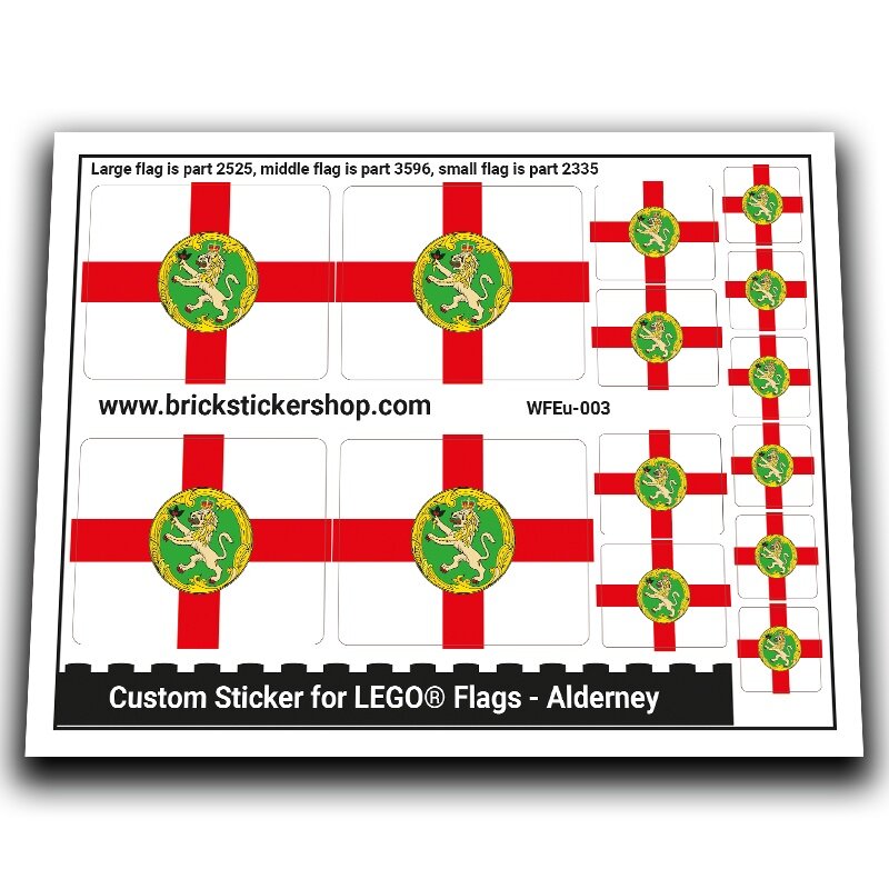 Flag of Alderney - WFEu-003 - Afbeelding 1