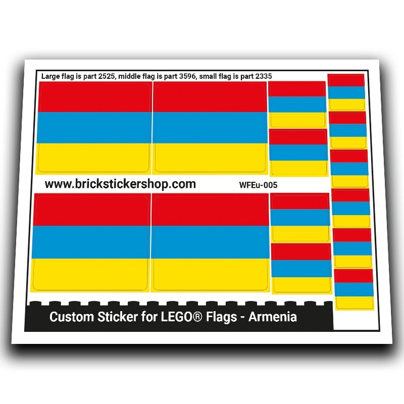 Flag of Armenia - WFEu-005 - Afbeelding 1