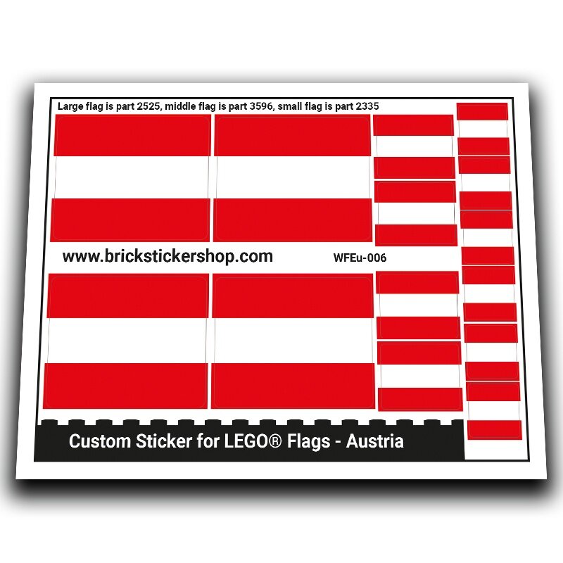 Flag of Austria - WFEu-006 - Afbeelding 1