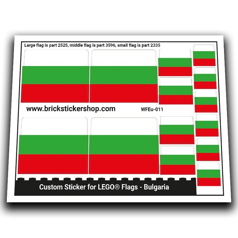 Flag of Bulgaria - WFEu-011 - Afbeelding 1