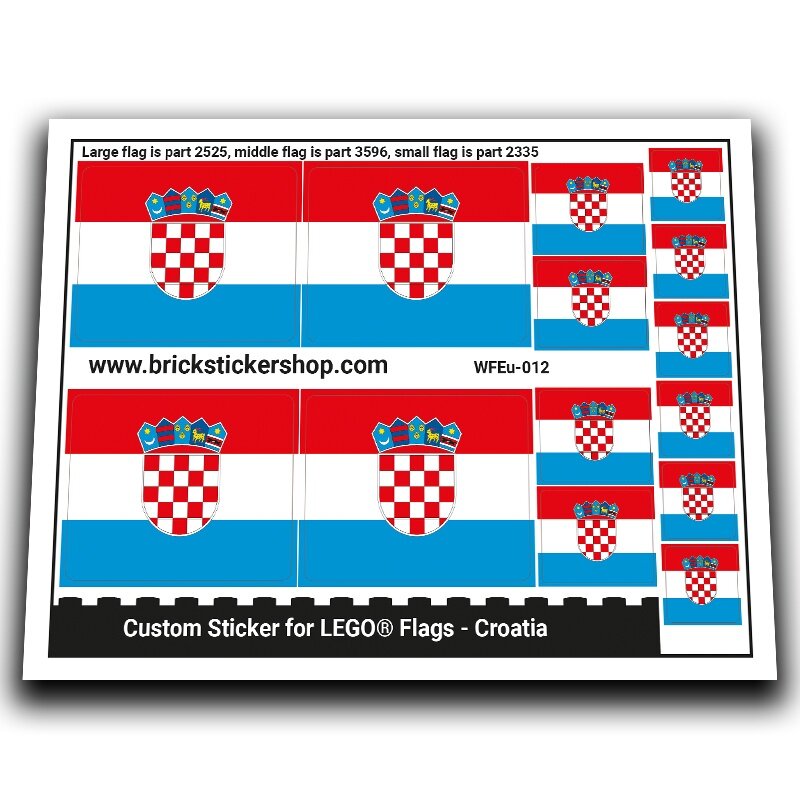 Flag of Croatia - WFEu-012 - Afbeelding 1