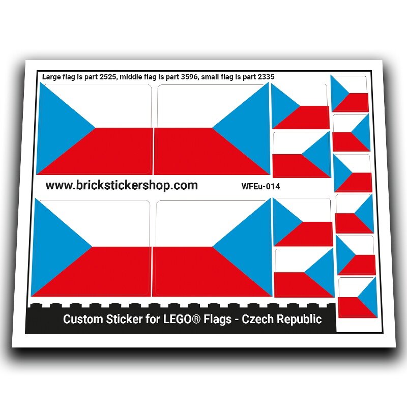 Flag of Czech Republic - WFEu-014 - Afbeelding 1