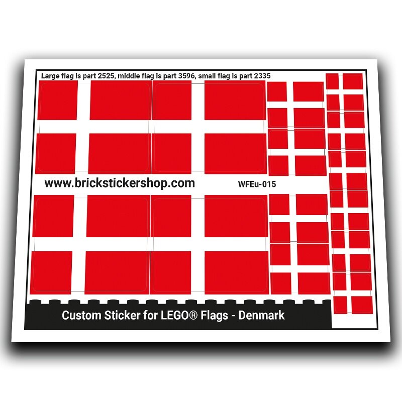 Flag of Denmark - WFEu-015 - Afbeelding 1