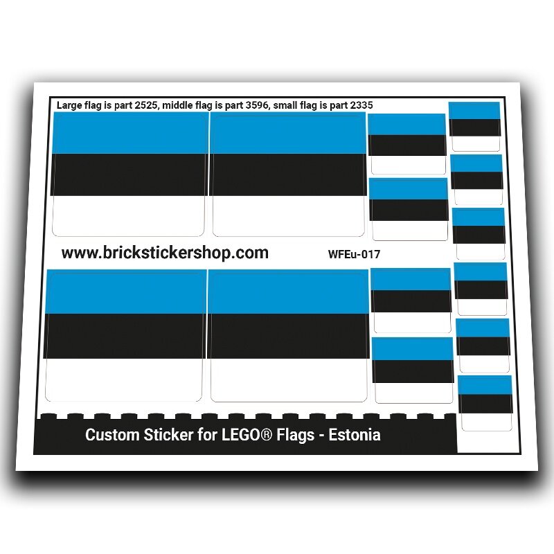 Flag of Estonia - WFEu-017 - Afbeelding 1