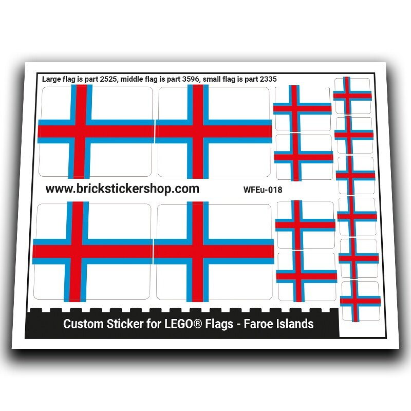 Flag of Faroe Islands - WFEu-018 - Afbeelding 1
