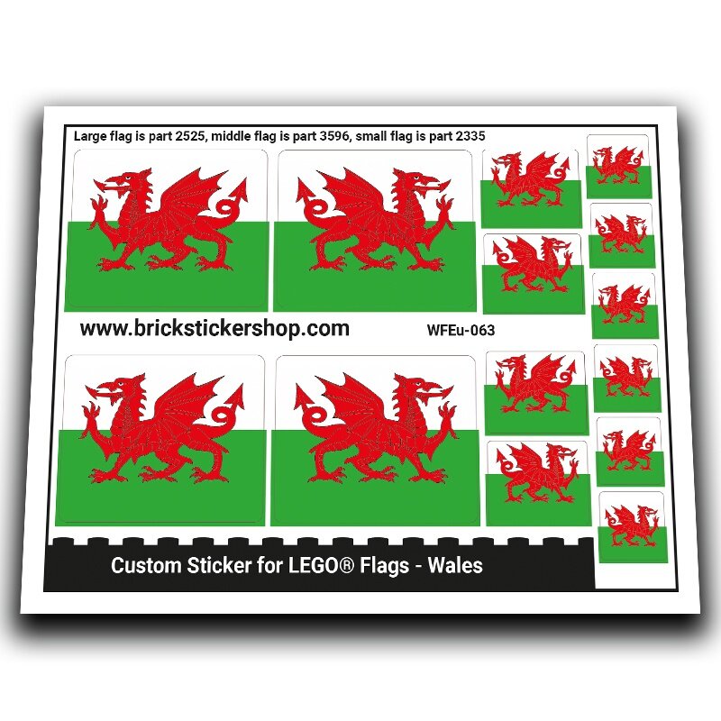 Flag of Wales - WFEu-063 - Afbeelding 1