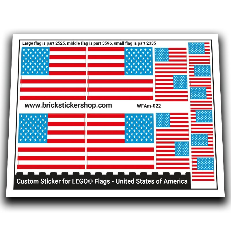 Flag of the United States of America - WFAm-022 - Afbeelding 1