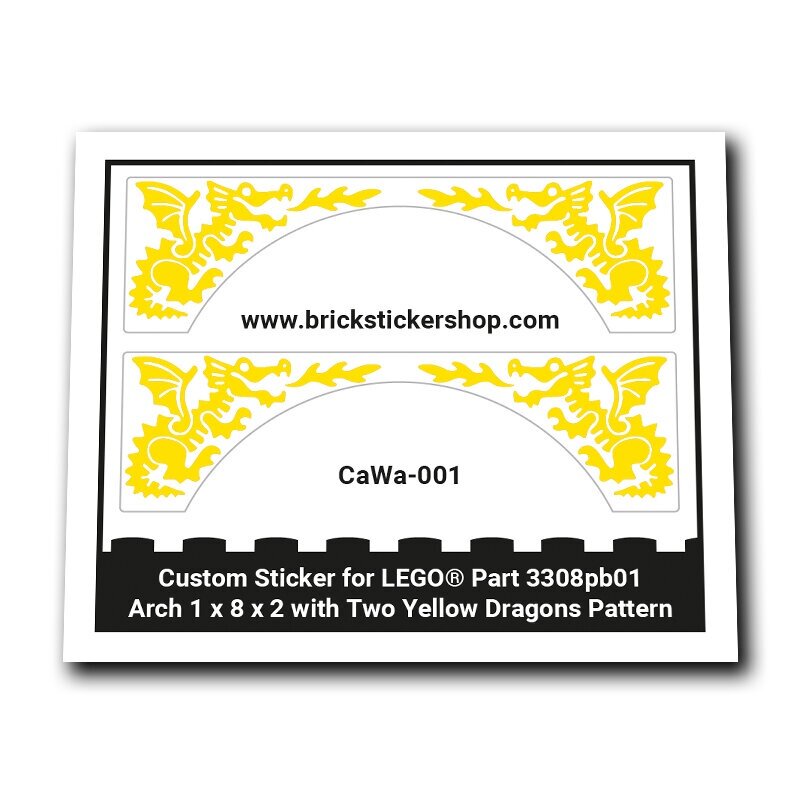 Arch with yellow dragons - CaWa-001 - Afbeelding 1