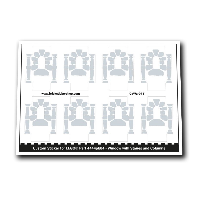 Window with Stones and Columns - CaWa-011 - Afbeelding 1