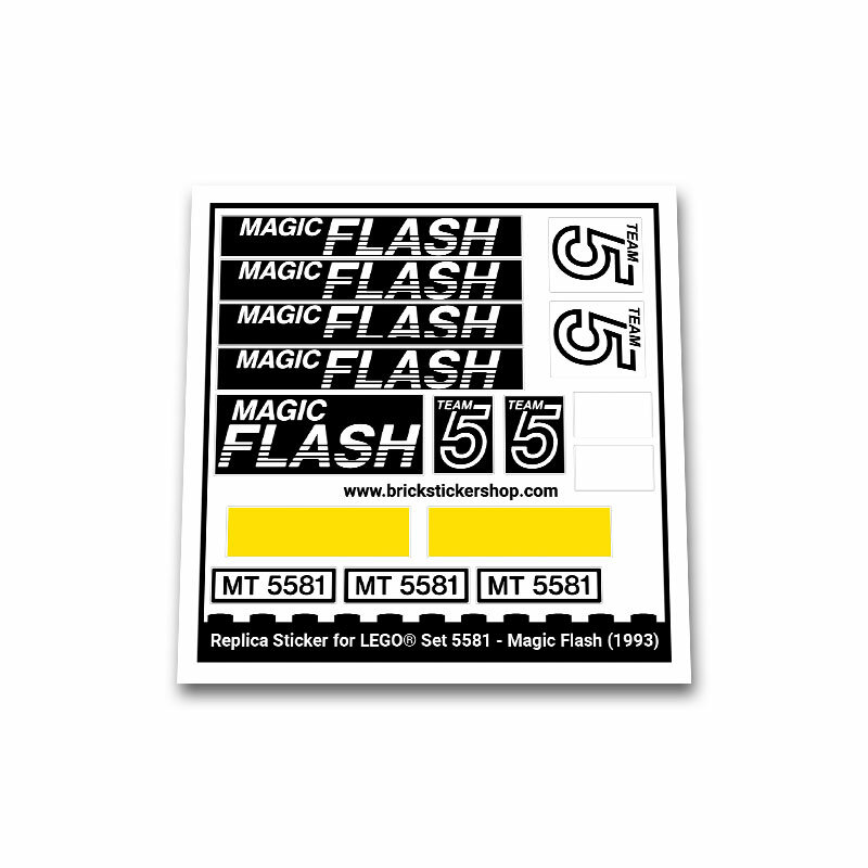 Adesivo sostitutivo per set 5581 - Magic Flash