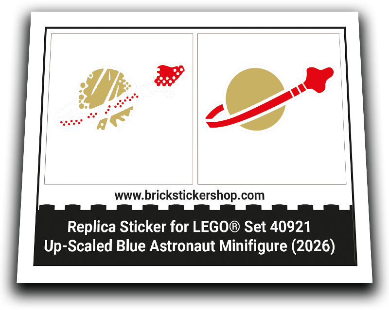 40921 - Up-Scaled Blue Astronaut Minifigure - L0040921 - Afbeelding 1