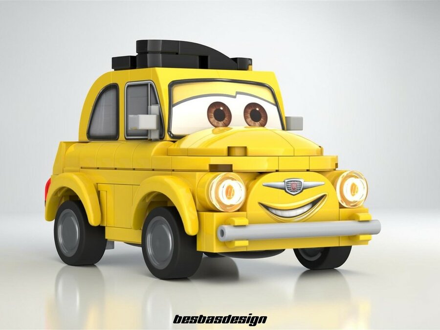 Custom Sticker for MOC - 254106 - Fiat 500 Luigi by Besbasdesign
