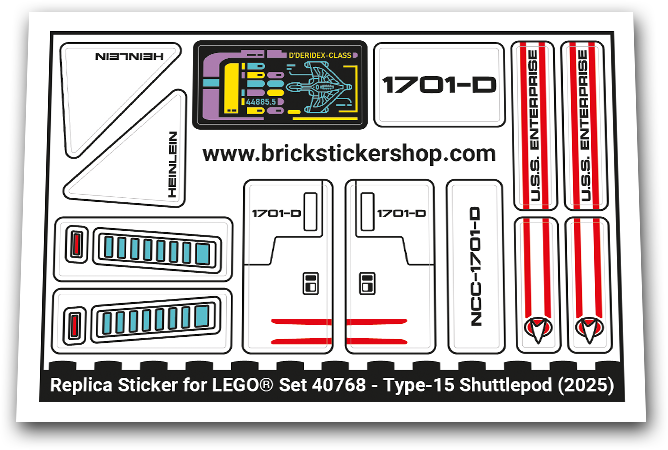 40768 - Type-15 Shuttlepod (Heinlein) - L0040768-V08 - Afbeelding 1