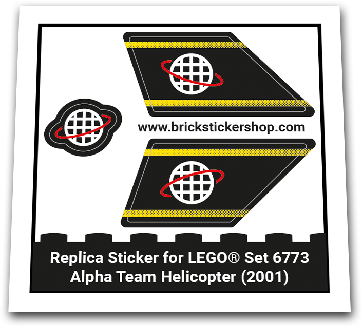 Replacement Sticker for Set 6773 - Alpha Team Helicopter