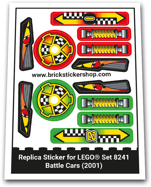 Replacement Sticker for Set 8241 - Battle Cars
