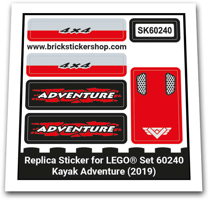Replacement Sticker for Set 60240 - Kayak Adventure