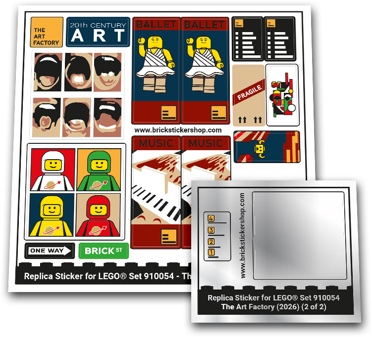 Replacement Sticker for Set 910054 - The Art Factory