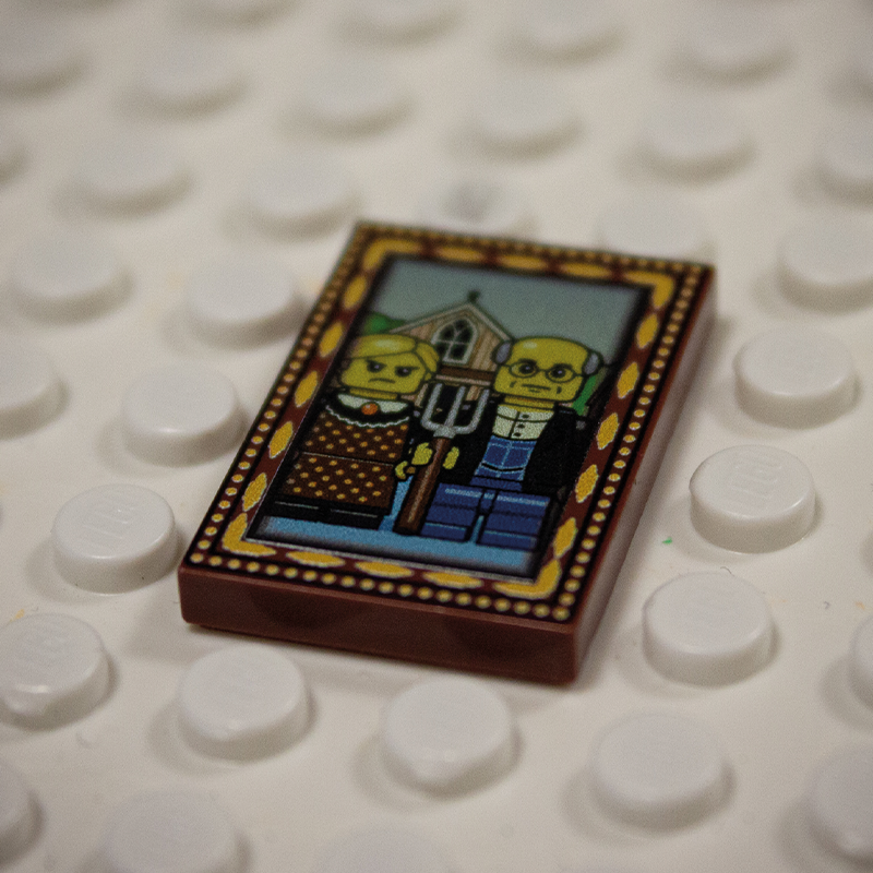 Printed Part - 2X3 Tile - American Gothic