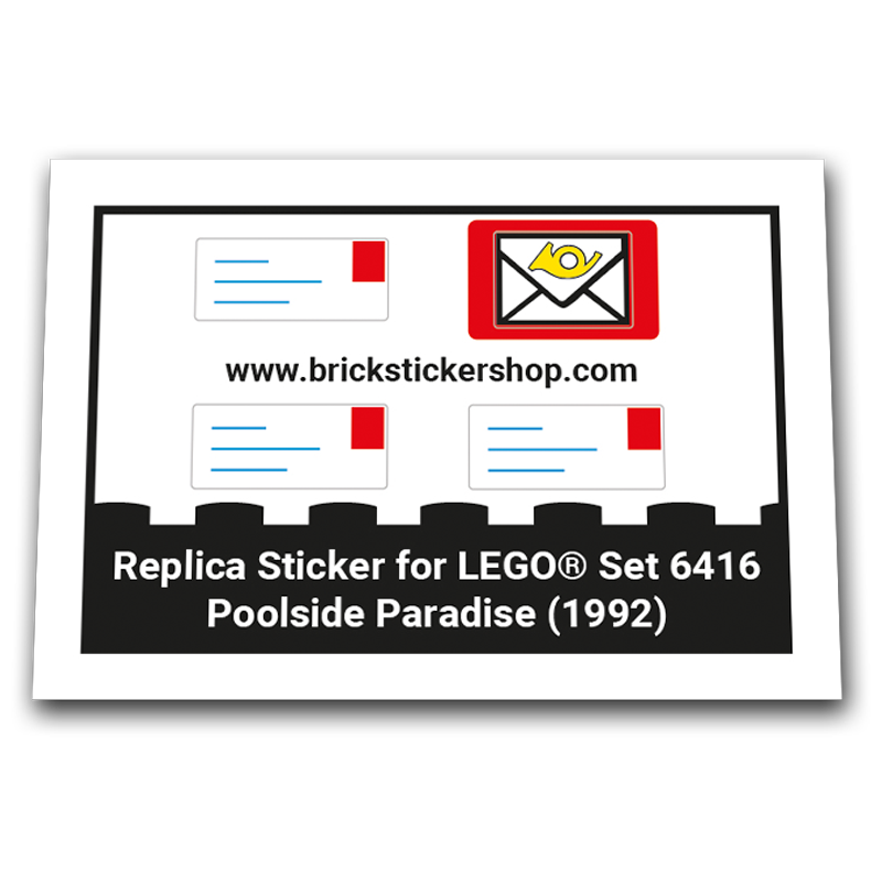 Replacement Sticker for Set 6416 - Poolside Paradise