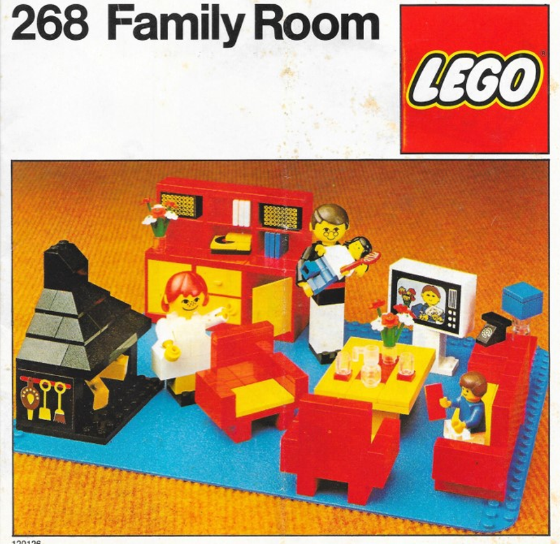 Replacement Sticker voor Set 268 - Family Room