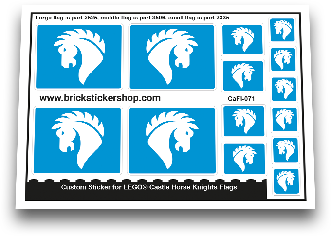 Horse Knights Flags - CaFl-071 - Afbeelding 1