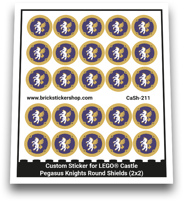Pegasus Knights Round Shields (2x2) - CaSh-211 - Afbeelding 1