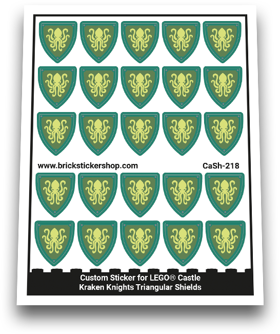 Kraken Knights Triangular Shields - CaSh-218 - Afbeelding 1