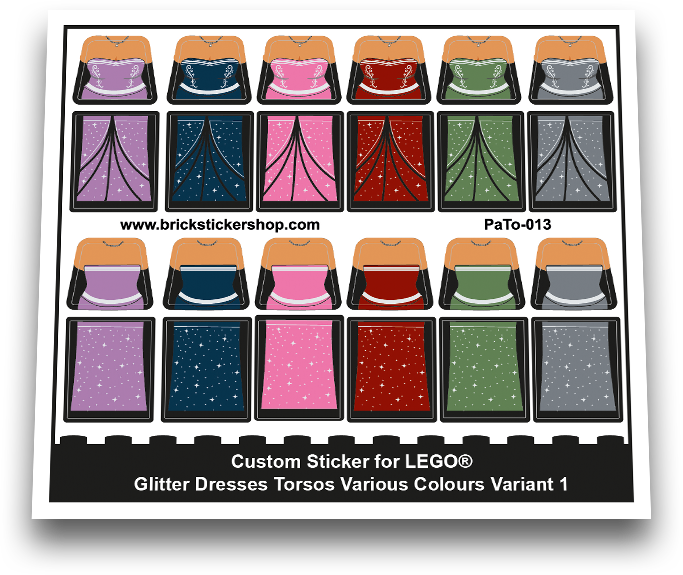 Glitter Dresses Various Colours Variant 1 - PaTo-013 - Afbeelding 1