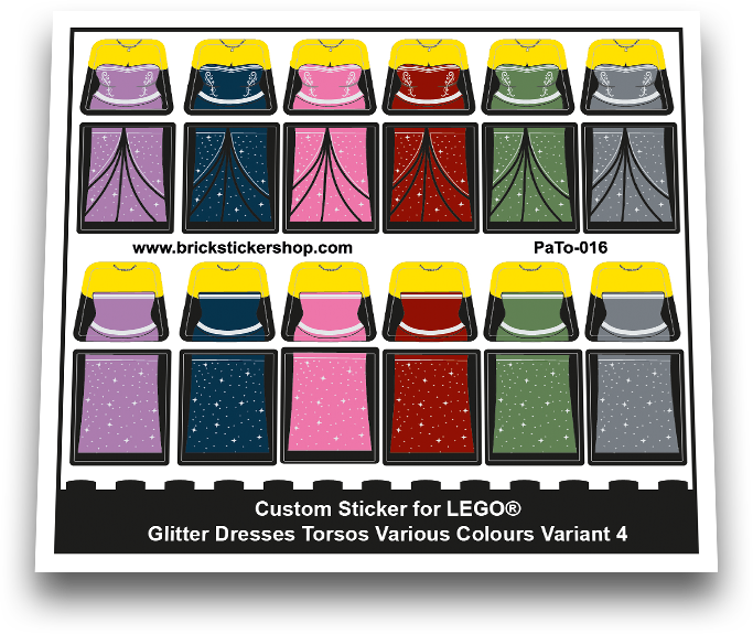 Glitter Dresses Various Colours Variant 4 - PaTo-016 - Afbeelding 1