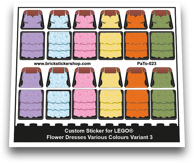 Flower Dresses Various Colours Variant 3 - PaTo-023 - Afbeelding 1