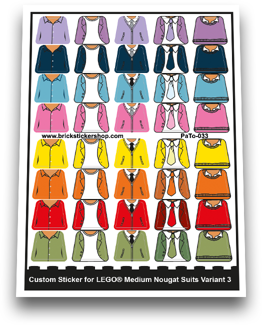 Medium Nougat Suits Variant 3 - PaTo-033 - Afbeelding 1